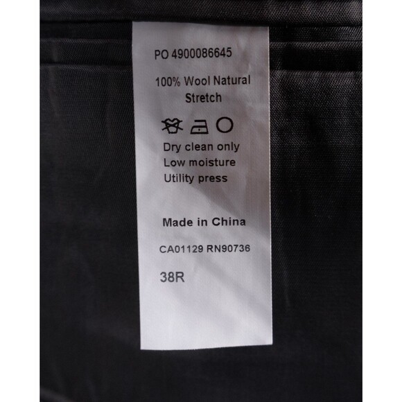 Calvin Klein SLIM 38R Wool Stretch Gray 2 Button Blazer Jacket Sport Coat - Picture 11 of 13